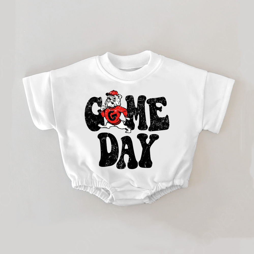 Baby Print Romper And Adult T-Shirt