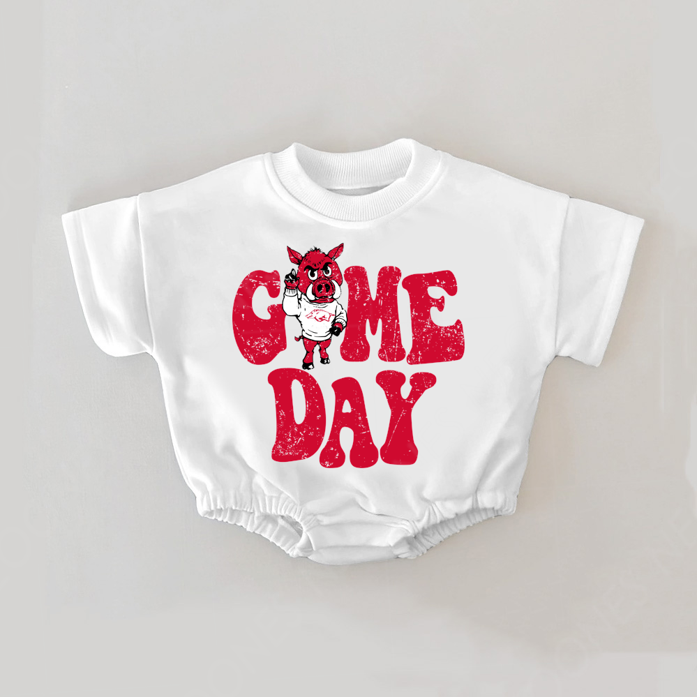 Baby Print Romper And Adult T-Shirt