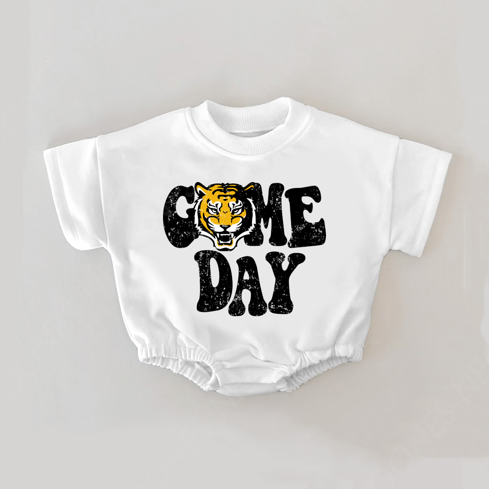 Baby Print Romper And Adult T-Shirt