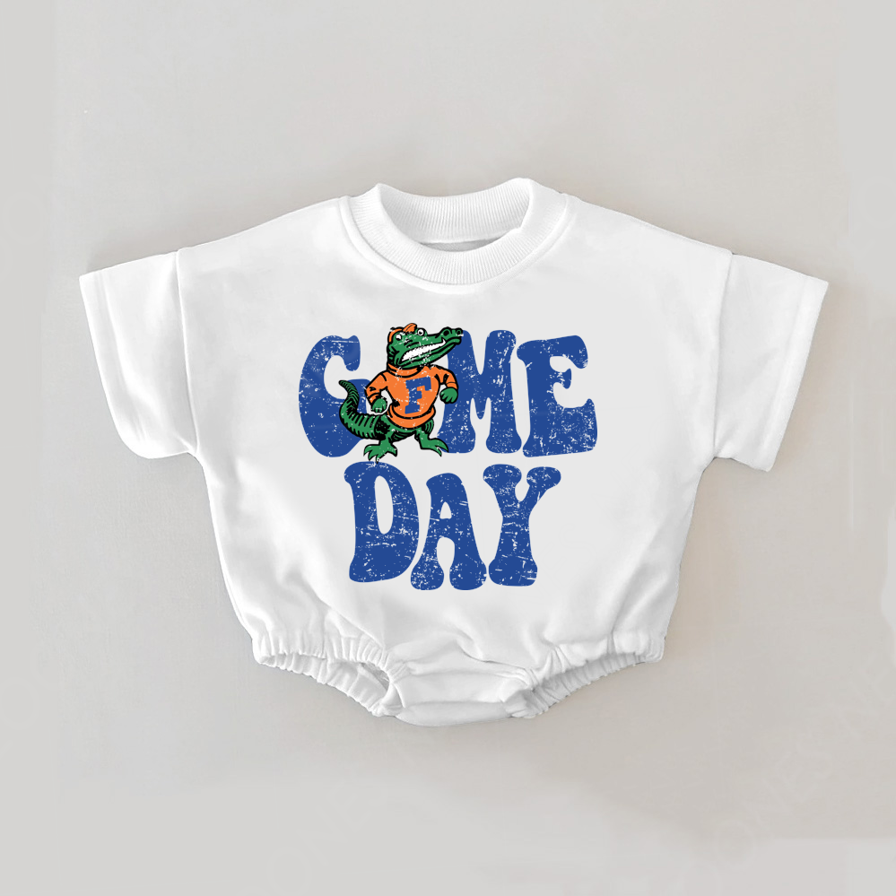 Baby Print Romper And Adult T-Shirt