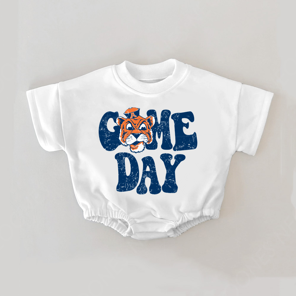 Baby Print Romper And Adult T-Shirt