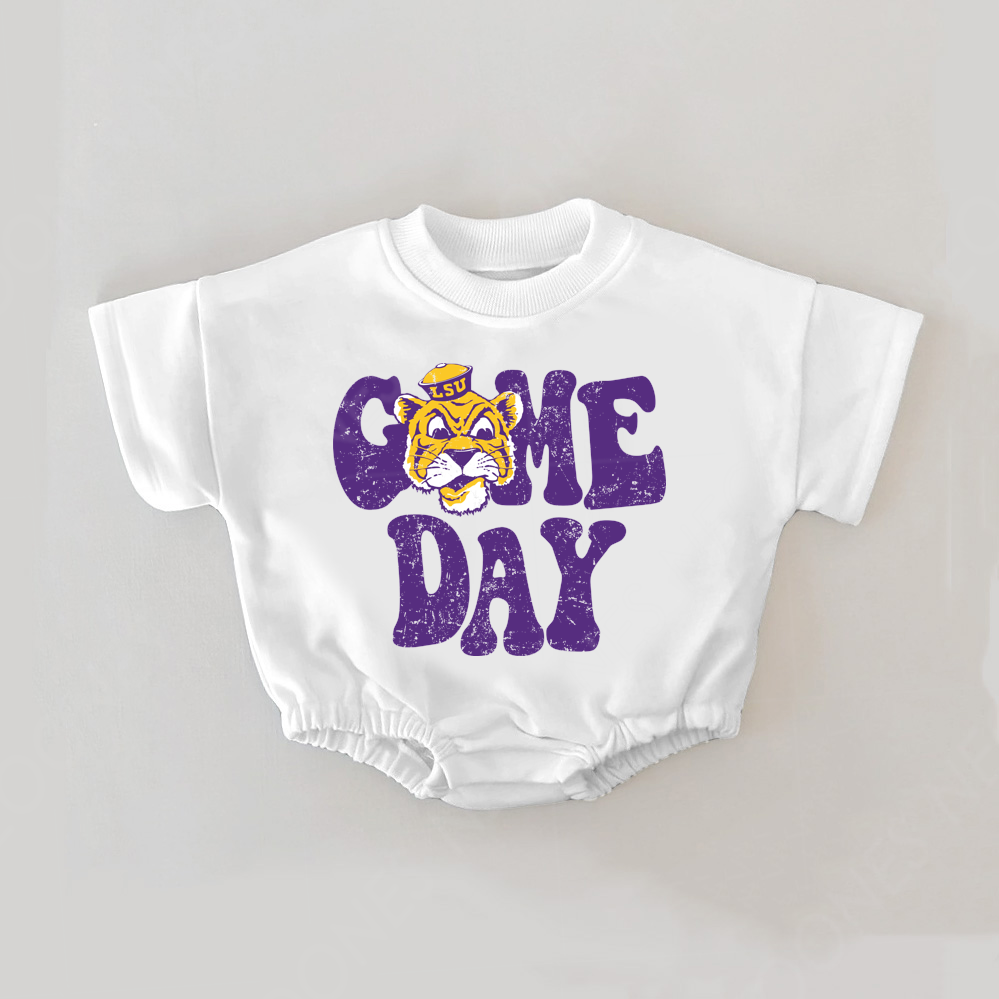 Baby Print Romper And Adult T-Shirt