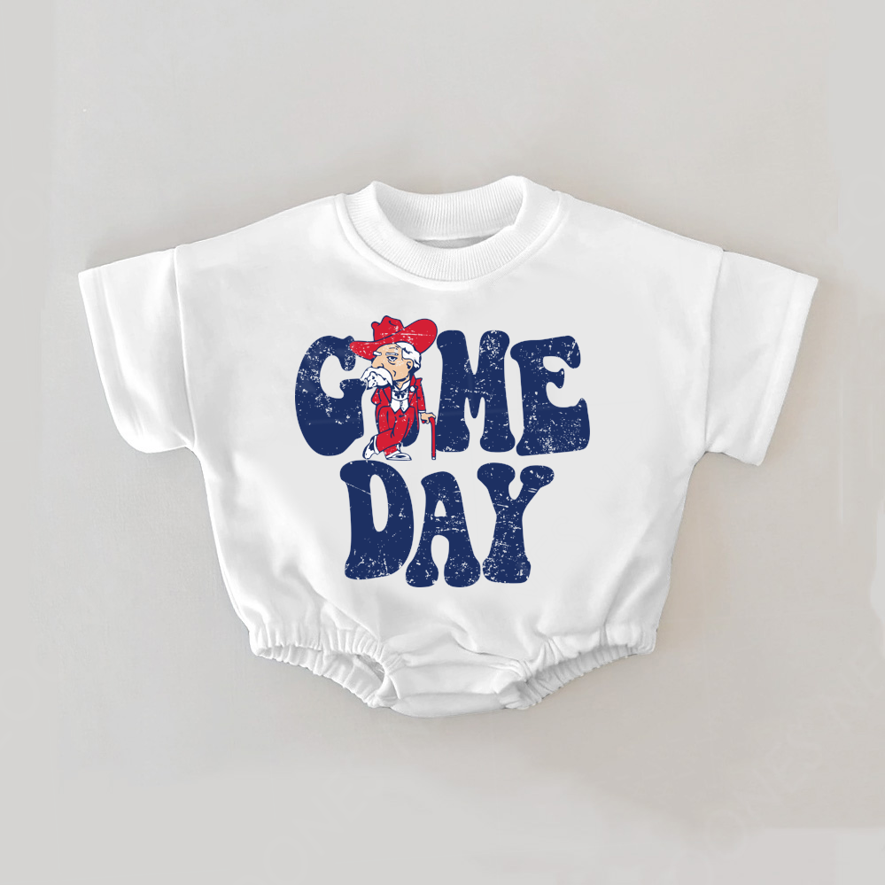 Baby Print Romper And Adult T-Shirt