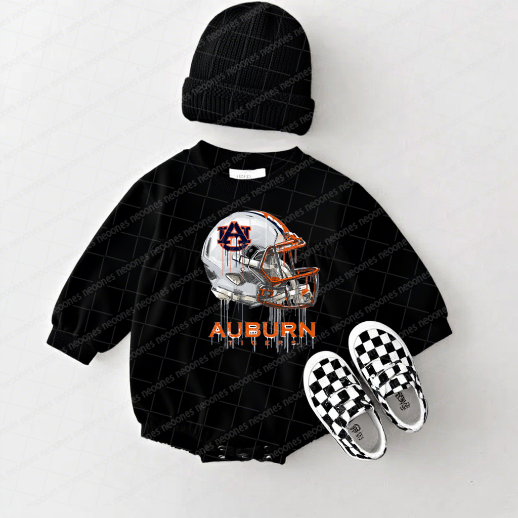 Auburn Tigers Baby Game Day Romper and Adult Sweatshirt