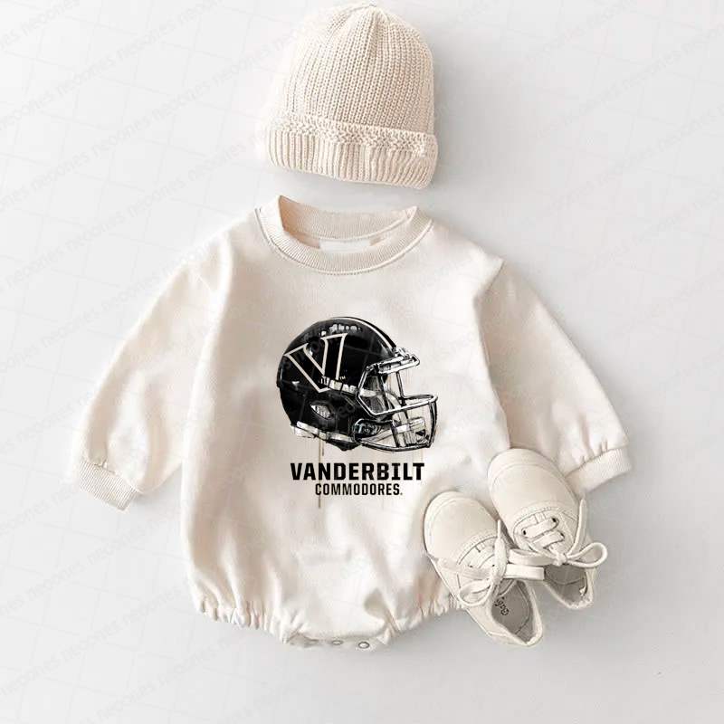 Vanderbilt University Commodores Original Dripping Football Helmet T-Shirt