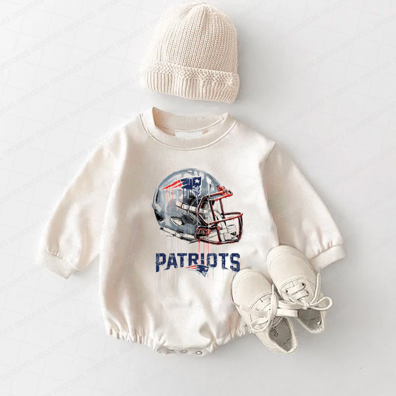 New England Patriots Baby Game Day Romper and Adult Sweatshirt