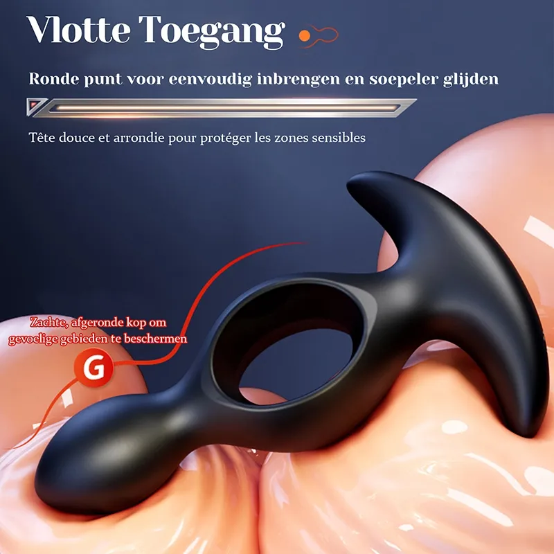 Afstandsbediening Prostaat Vibrator met 10 Vibraties voor Beginners