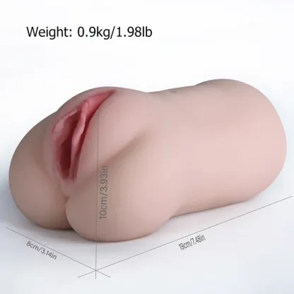 0,9 kg 2-in-1 Pussy Pocket Speeltje Met Perfect Formaat