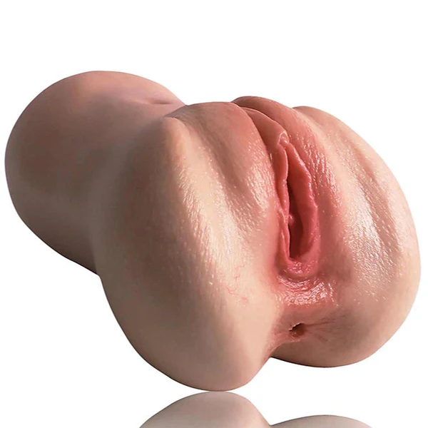 1,0 kg 2-in-1 Zachte Siliconen Pussy Pocket Masturbator