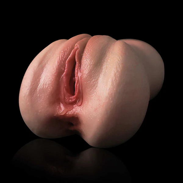 1,0 kg 2-in-1 Zachte Siliconen Pussy Pocket Masturbator