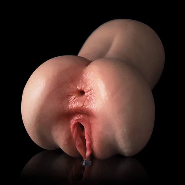 1,0 kg 2-in-1 Zachte Siliconen Pussy Pocket Masturbator