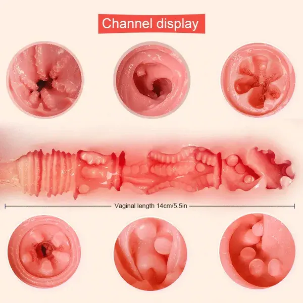 1.0 kg 3D Textuurkanaal 2-in-1 Beste Pussy Pocket