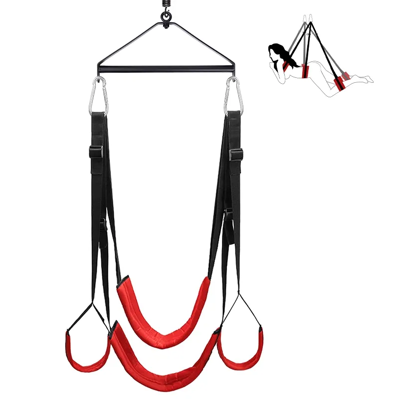 Verstelbare 360° Draaischommel met Stalen Driehoekframe