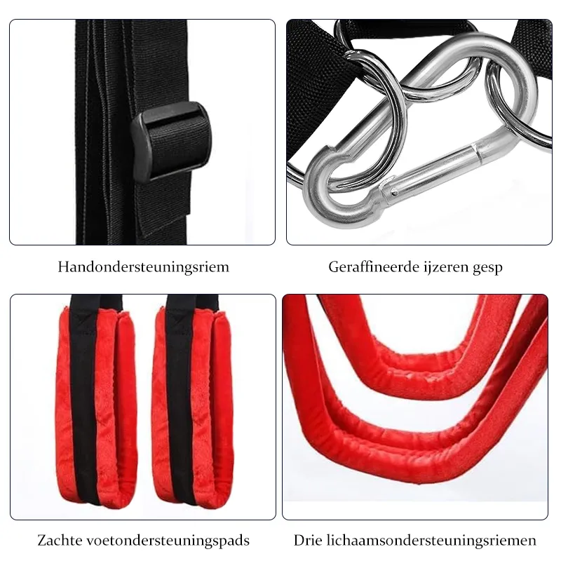 Verstelbare 360° Draaischommel met Stalen Driehoekframe