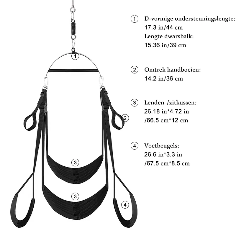 360 Graden Seks Schommel voor Volwassenen Koppel Seks Speelgoed