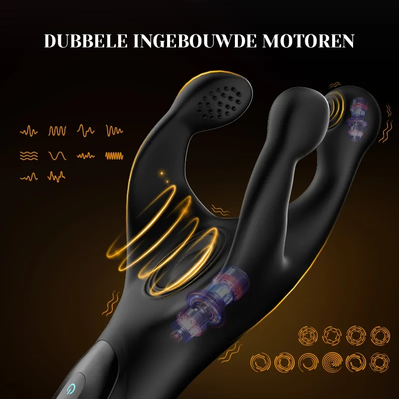 Penis Stimulator met 10 Frequenties voor Kloppende en Vibrerende Stimulatie