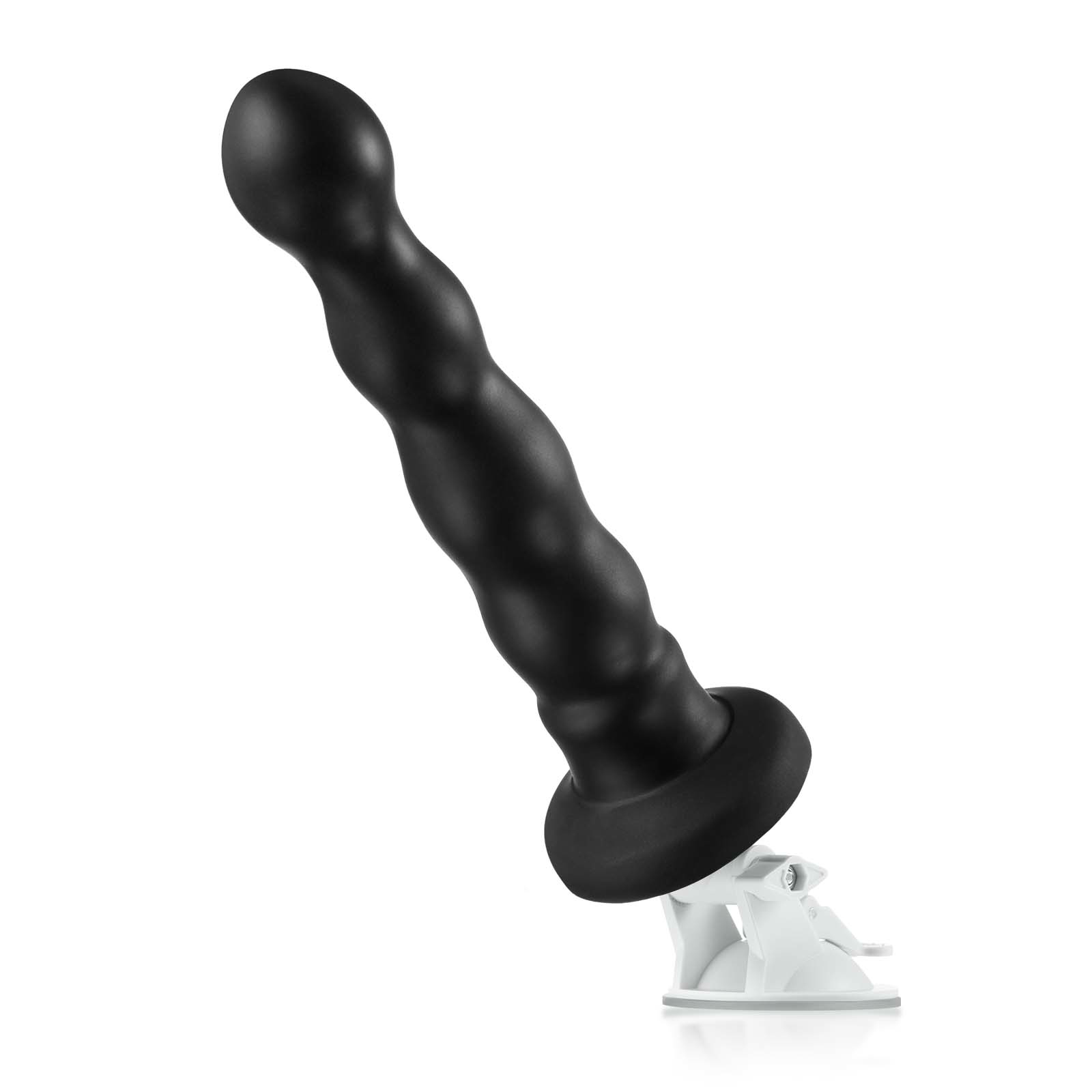 Black Funny Trillende Zuignap Dildo Met Houder 24.3cm