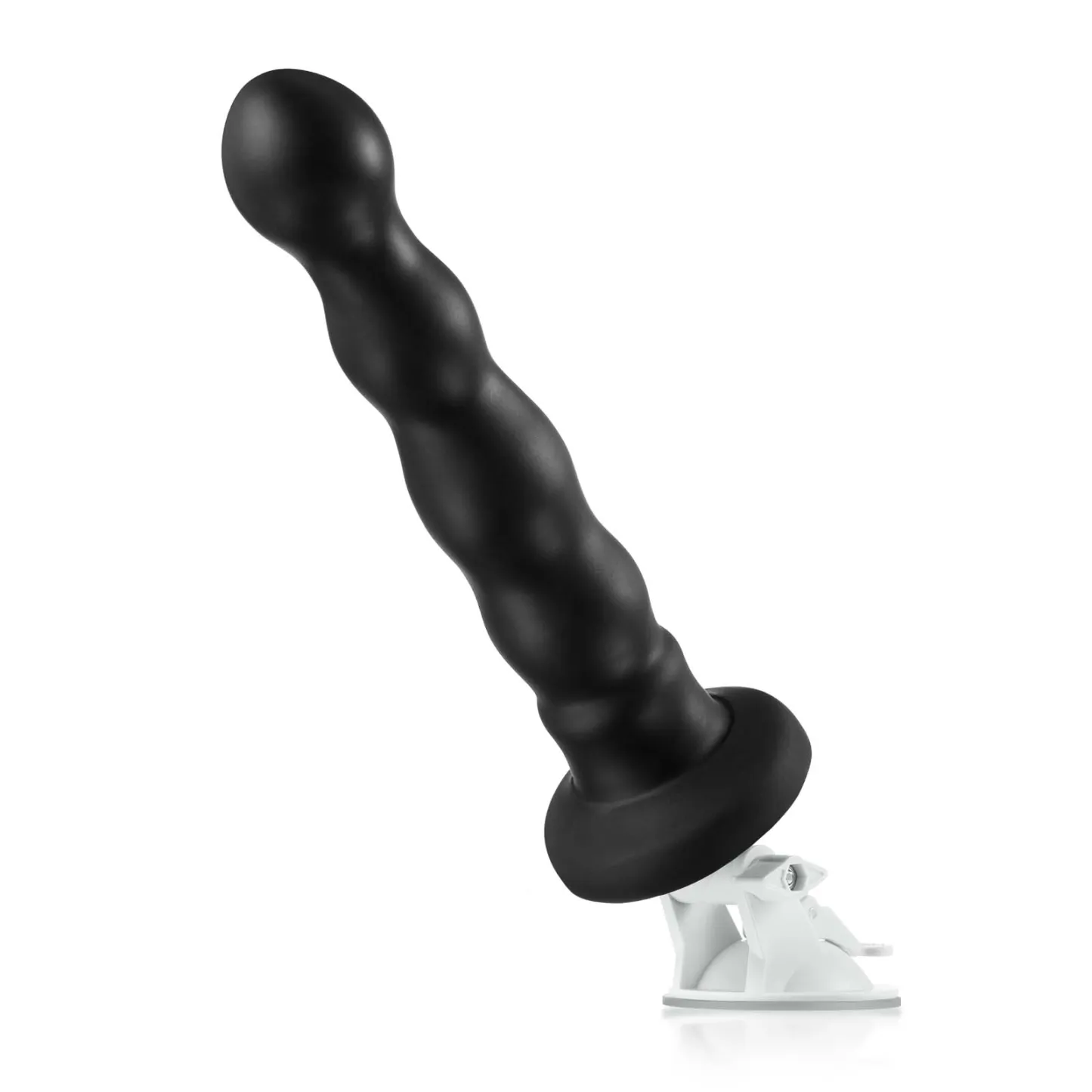 Black Funny Trillende Zuignap Dildo Met Houder 24.3cm