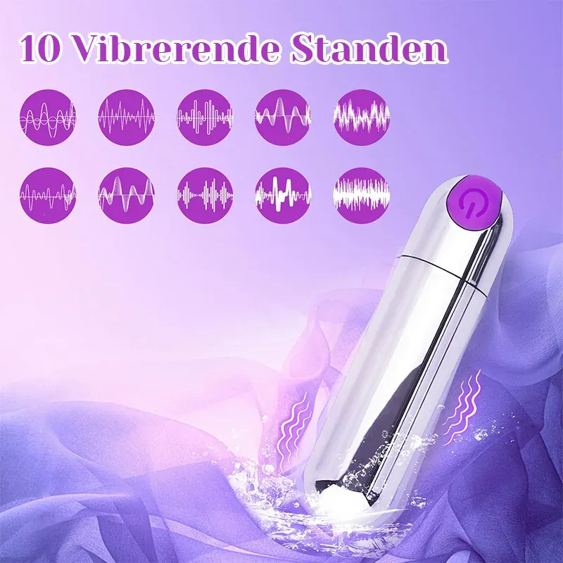 Oplaadbare Power Silver Bullet Vibrator