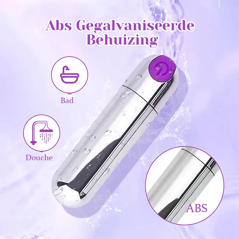 Oplaadbare Power Silver Bullet Vibrator