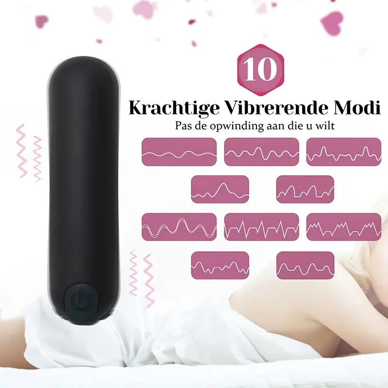 10 Trillingen Oplaadbare Afstandsbediening Bullet Vibrator