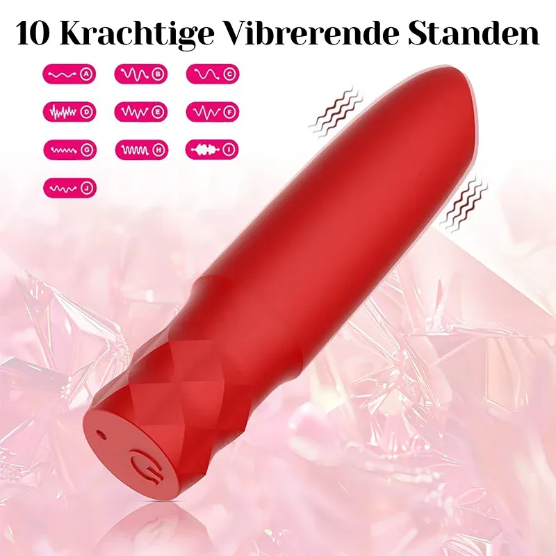 10 Krachtige Trilmodi Oplaadbare Bullet Vibrator
