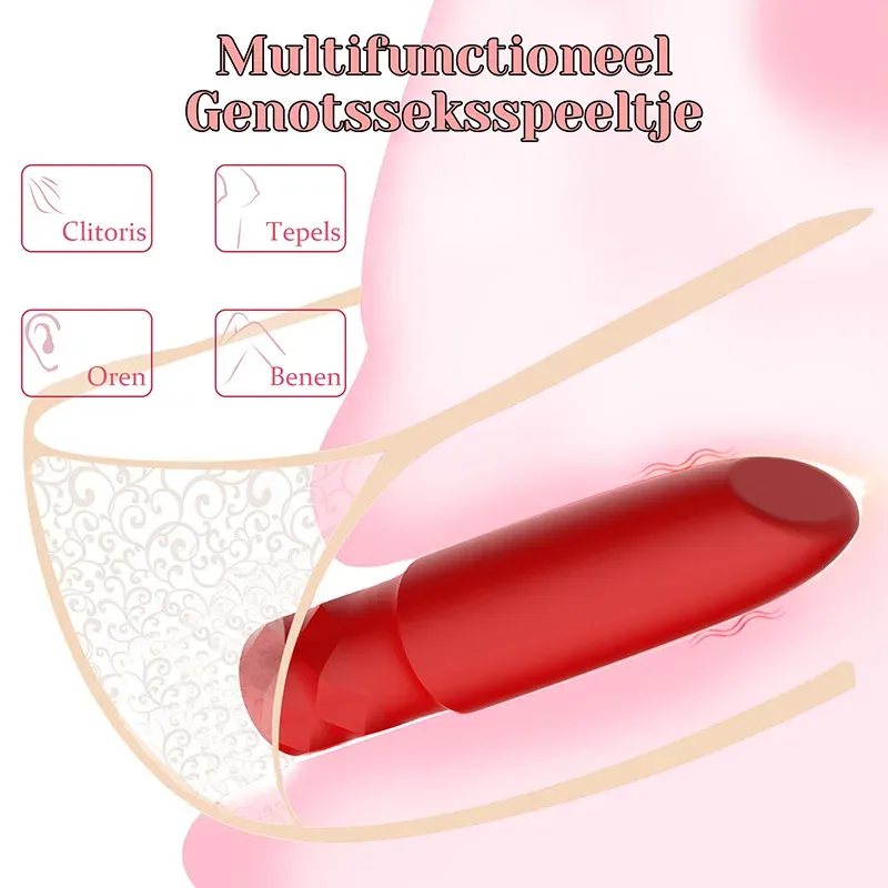 10 Krachtige Trilmodi Oplaadbare Bullet Vibrator