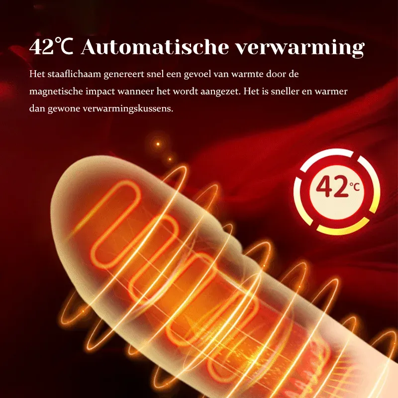 2 In 1 Stuwende Zuigende Trilling Verwarmende Clit Vibrator