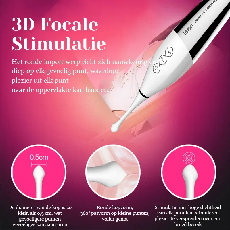 Draagbare Hoogfrequente Ultrasone Trillingen Clitoris Vibrator