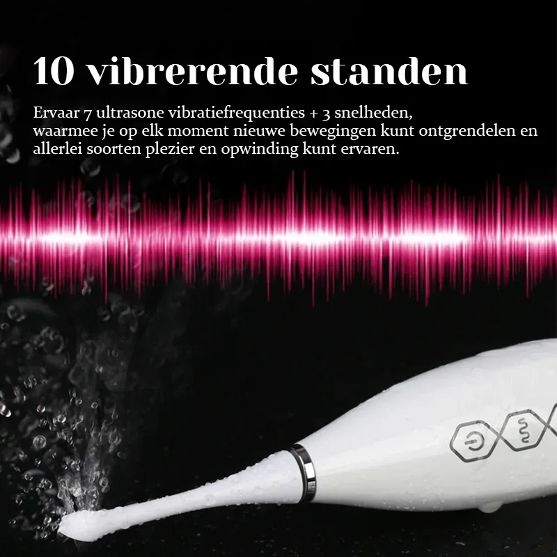 Draagbare Hoogfrequente Ultrasone Trillingen Clitoris Vibrator