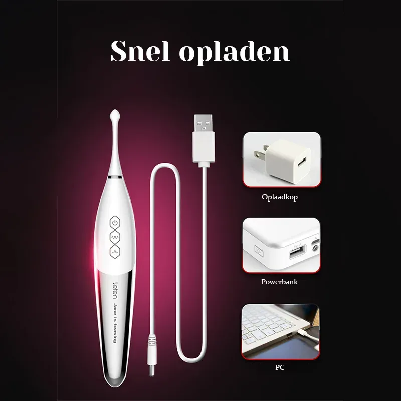 Draagbare Hoogfrequente Ultrasone Trillingen Clitoris Vibrator