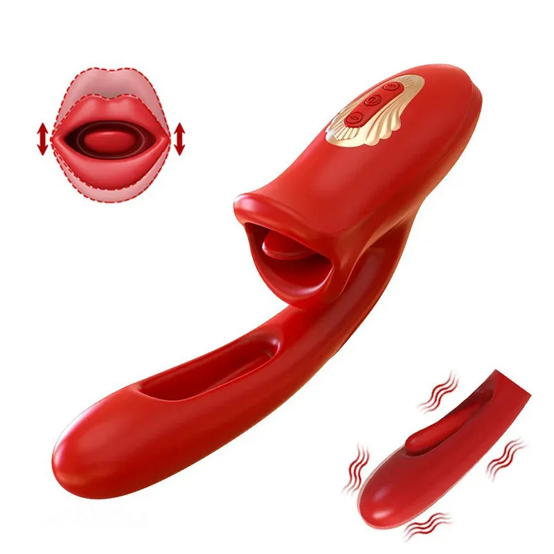 3 In 1 Likkende Vibratie Tikkende Clitoris Vibrator