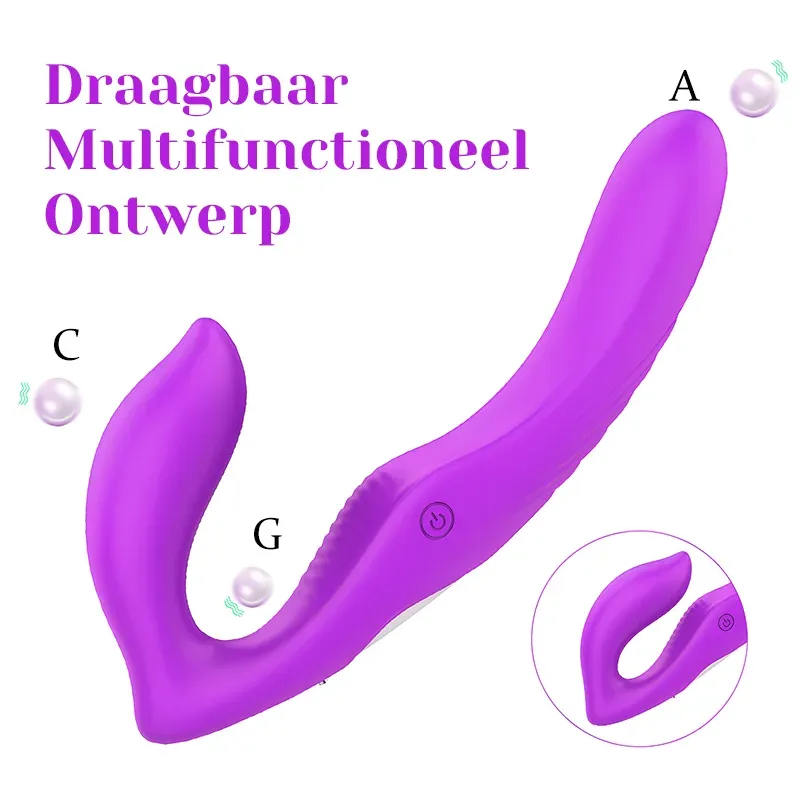 9 Snelheden Dubbele Uiteinden Clitoris Vibrator Met Afstandsbediening