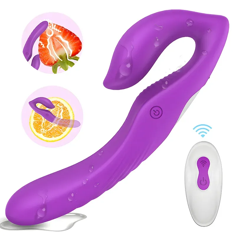 9 Snelheden Dubbele Uiteinden Clitoris Vibrator Met Afstandsbediening