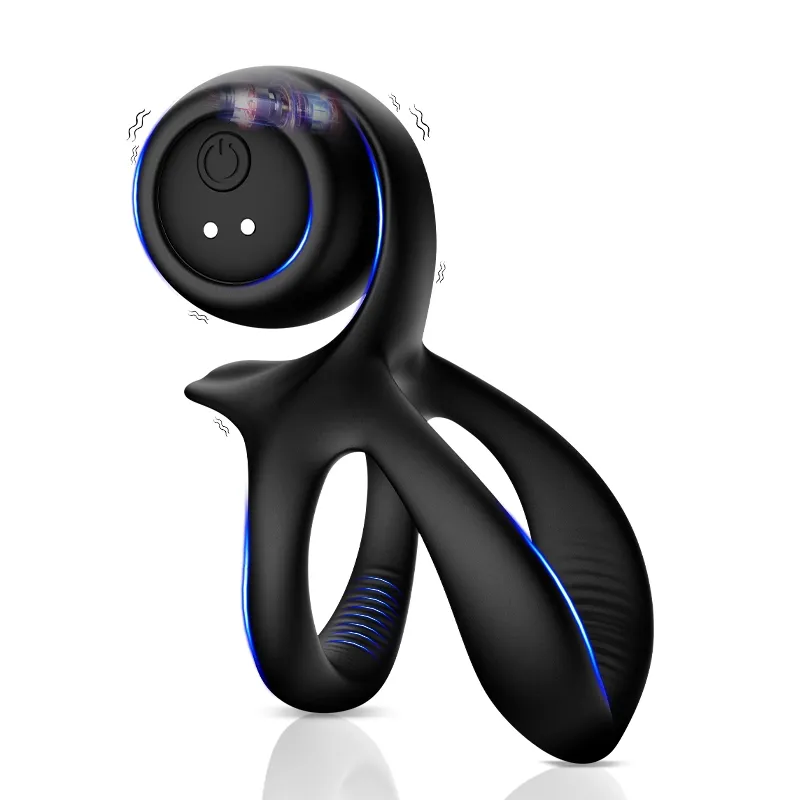 Krachtige Cockring met 10 Vibraties voor Solo & Koppels