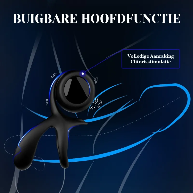 Krachtige Cockring met 10 Vibraties voor Solo & Koppels