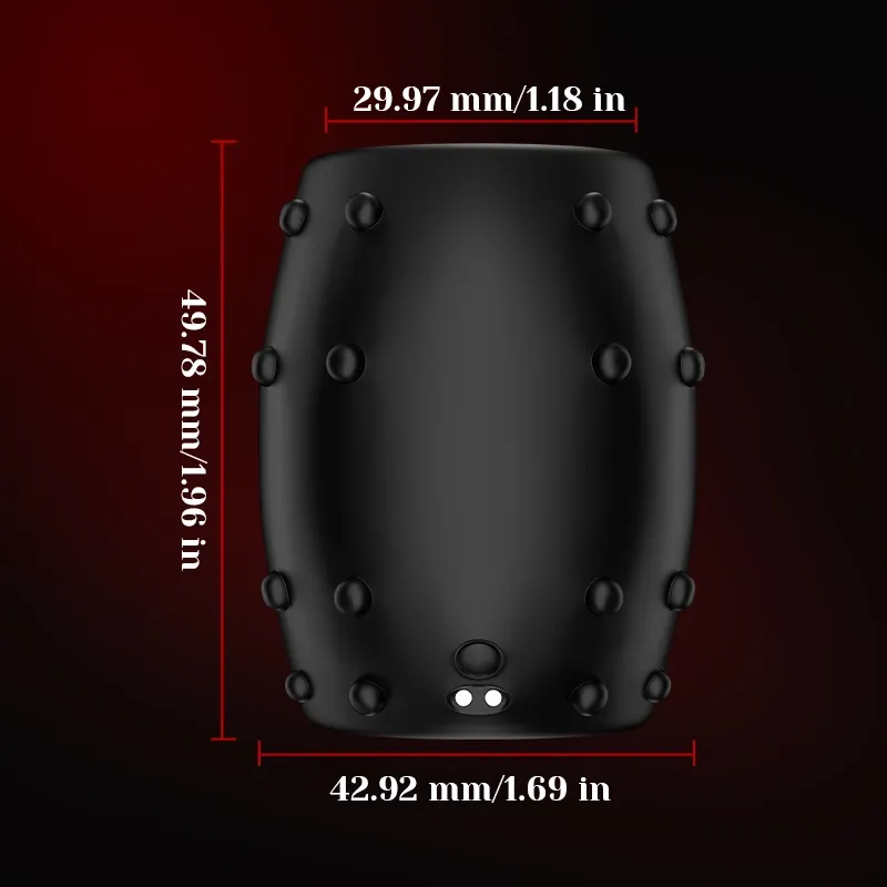Vloeibare Siliconen Cockring met 10 Vibratiemodi
