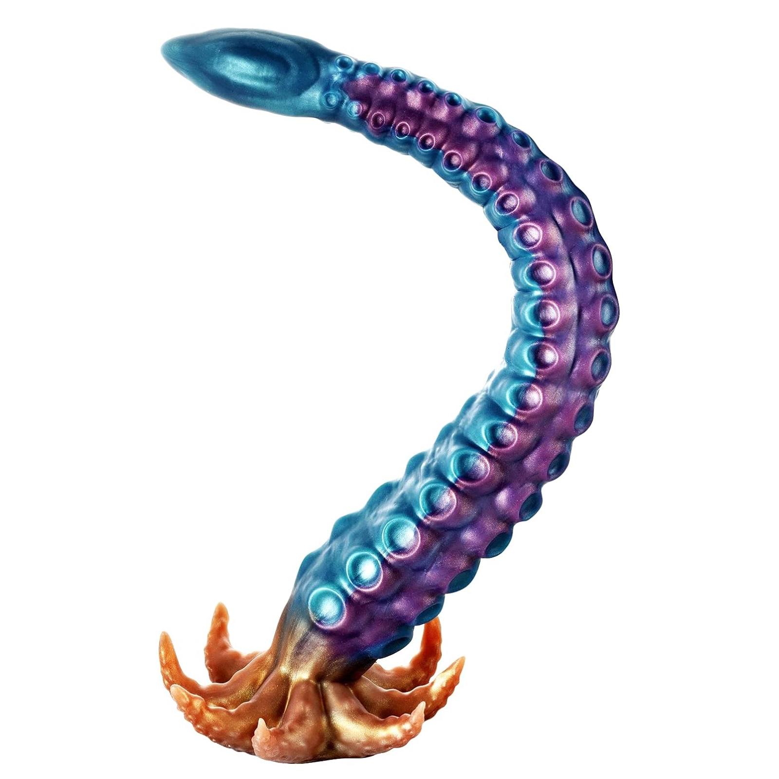 Curved Tentacle Siliconen Zuignap Dildo 49cm