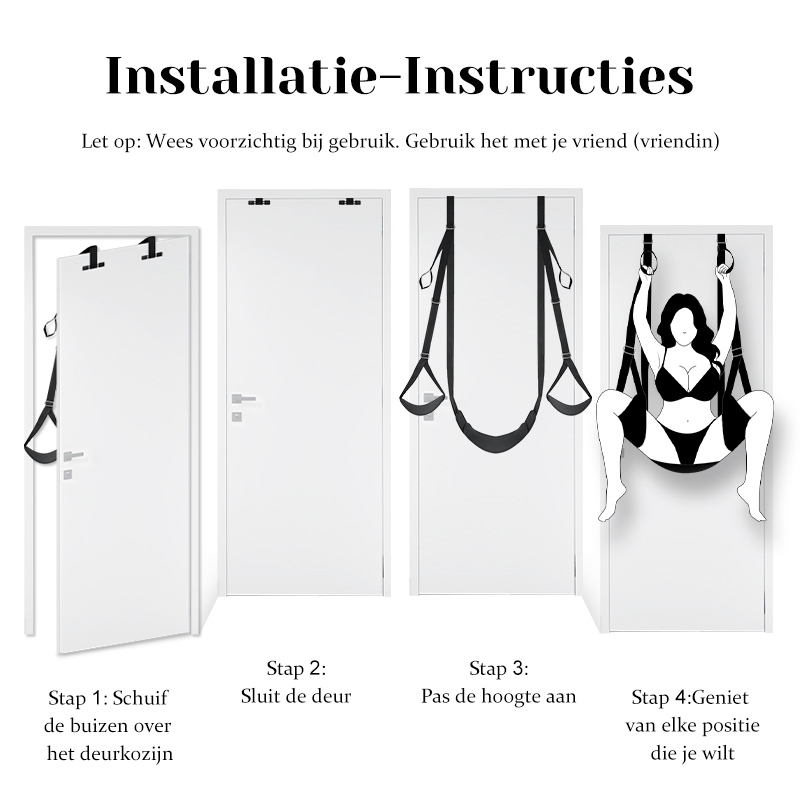 Deur Sex Schommel met Zitje, Draagvermogen tot 300lbs