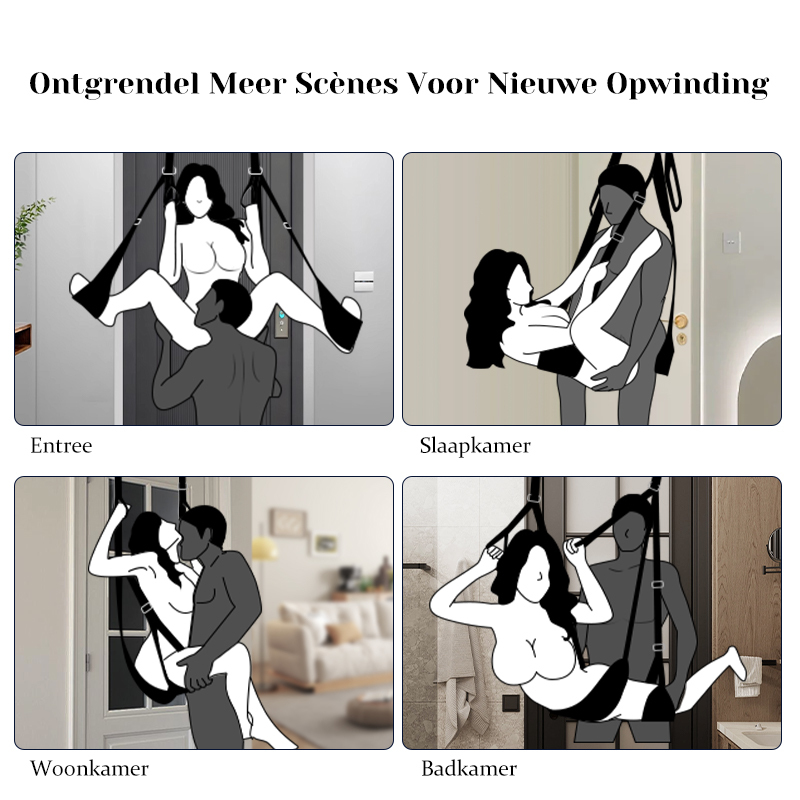 Deur Sex Schommel met Zitje, Draagvermogen tot 300lbs