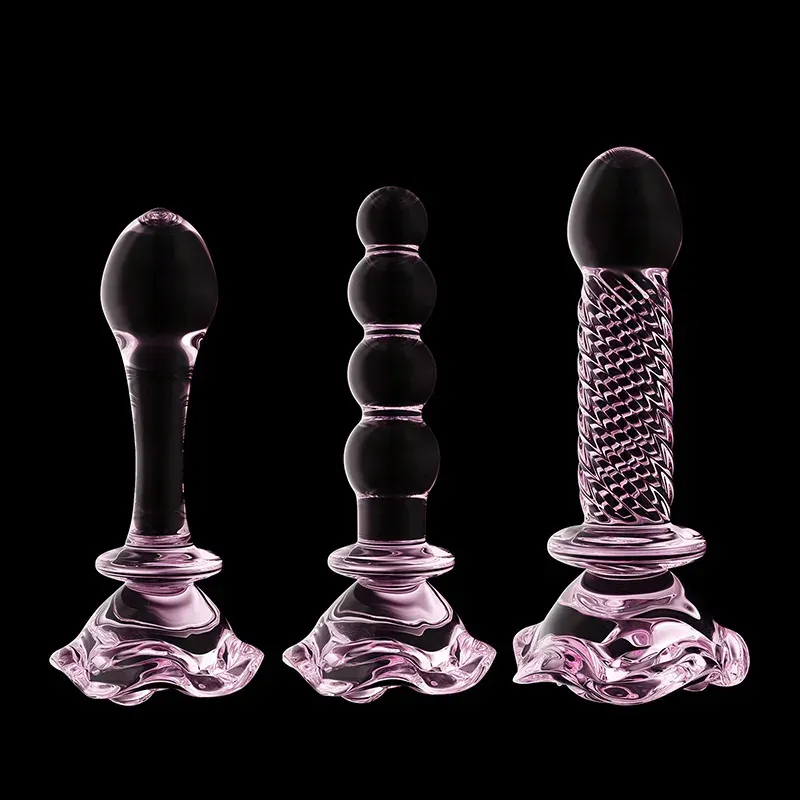 Different Types Of Pink Glazen Dildo Buttplug