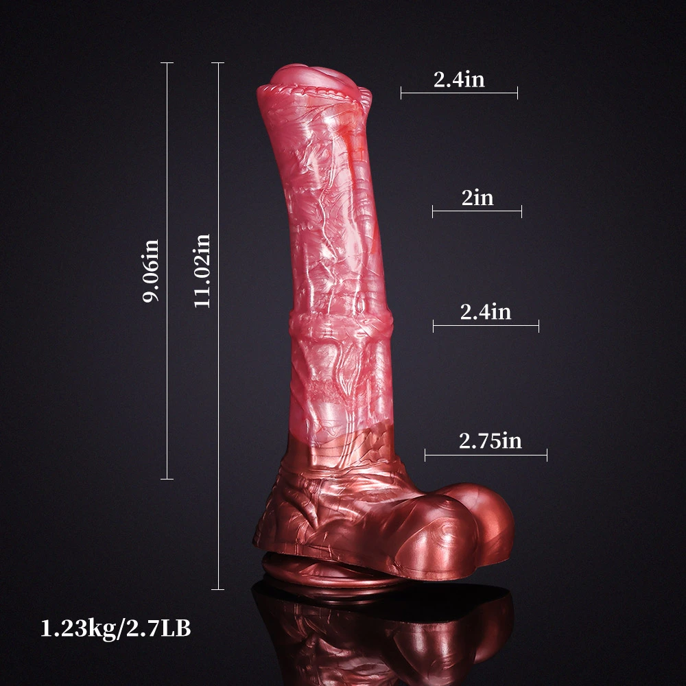 Dikke Realistische Paarden Dildo Met Ballen 28cm