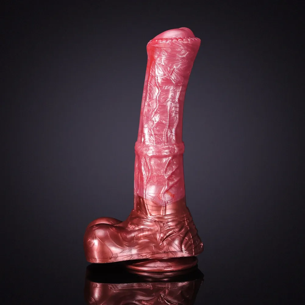 Dikke Realistische Paarden Dildo Met Ballen 28cm