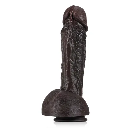 Dikke Zwarte Grote Realistische Zuignap Siliconen Dildo Met Ballen 31.5cm