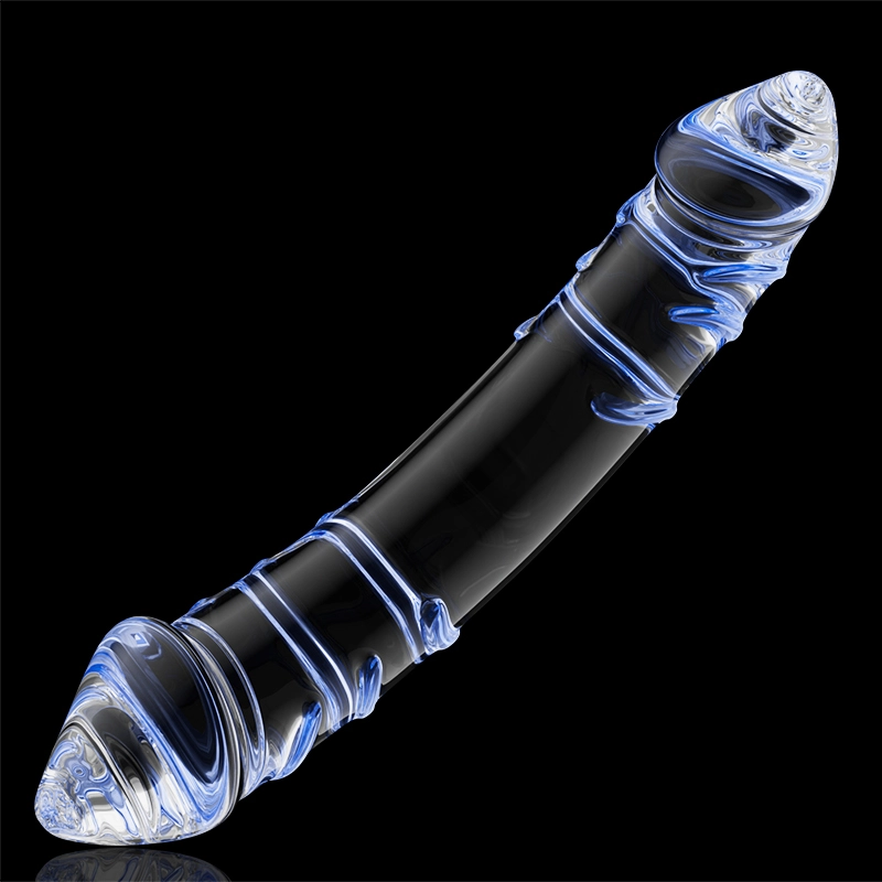 Double Ended Jumbo Dildo Glas 28.5cm