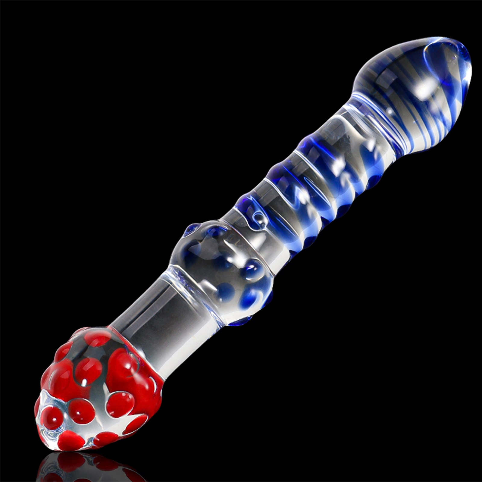 Dubbele Headed Transparent Glazen Dildo 19cm