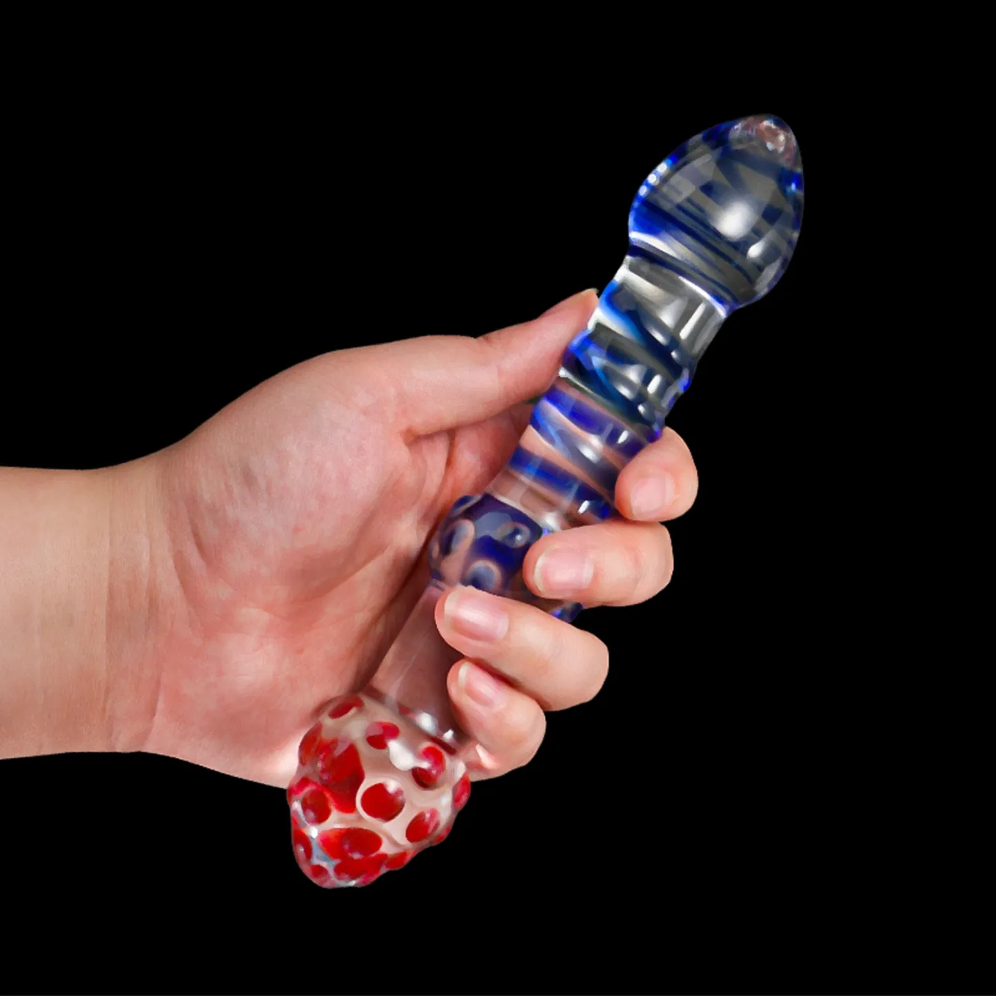 Dubbele Headed Transparent Glazen Dildo 19cm
