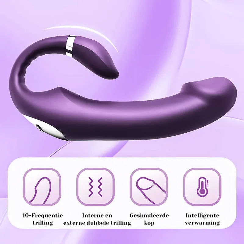 3 In 1 Siliconen Trillende Verwarmende G Spot Vibrator