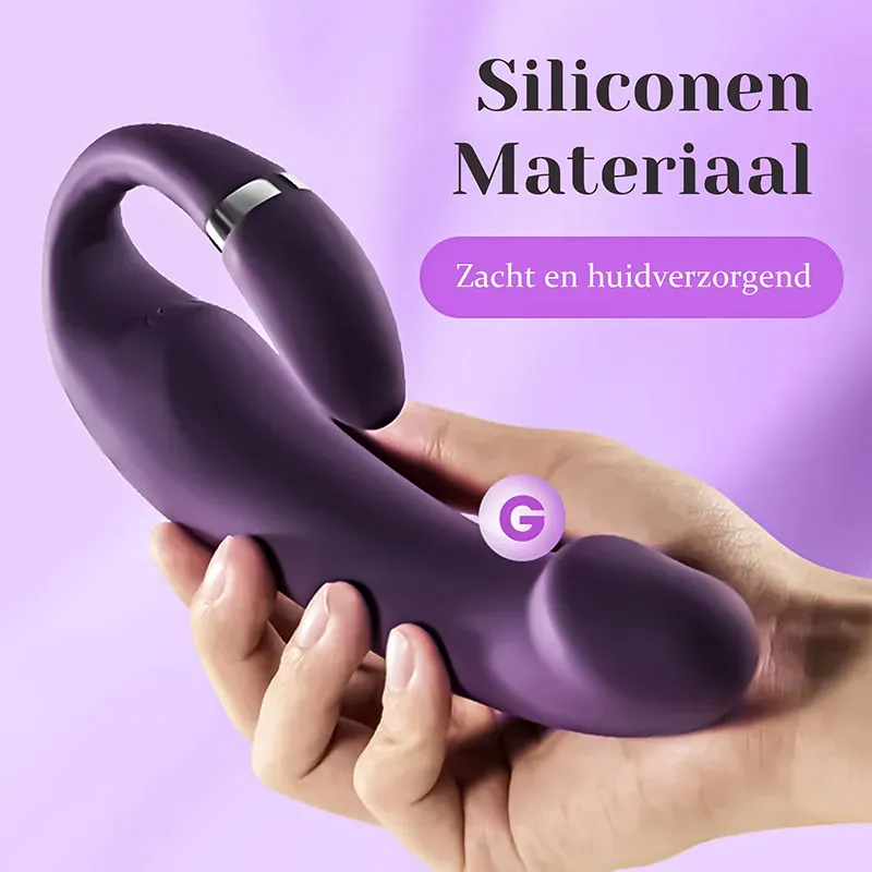 3 In 1 Siliconen Trillende Verwarmende G Spot Vibrator