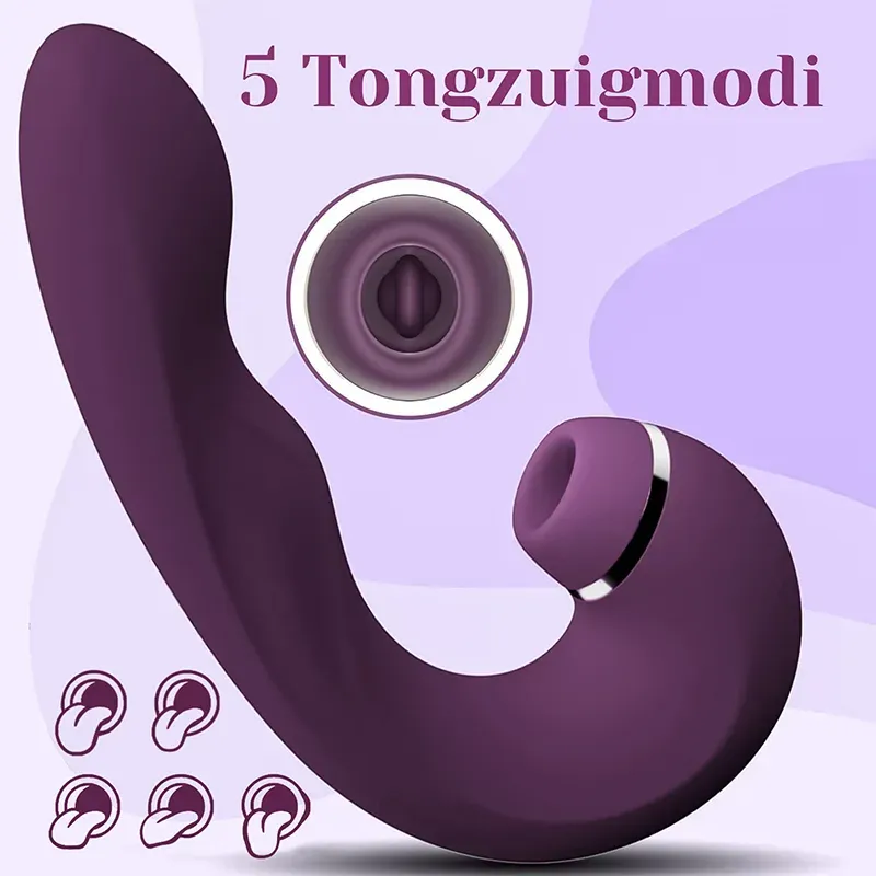 3 In 1 Zuigende Trilling Waterdichte G-Spot Vibrator